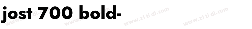 jost 700 bold字体转换
